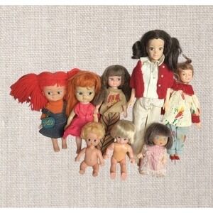 Vtg Mixed Dolls Lot Fashion World Of Love Tiny Terry Vanity Fair Hong Kong TLC 8
